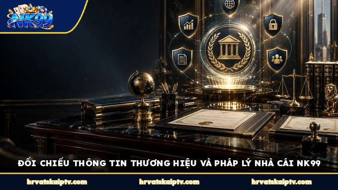ĐỐI CHIẾU THÔNG TIN THƯƠNG HIỆU VÀ PHÁP LÝ NHÀ CÁI NK99