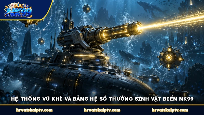 HỆ THỐNG VŨ KHÍ VÀ BẢNG HỆ SỐ THƯỞNG SINH VẬT BIỂN NK99