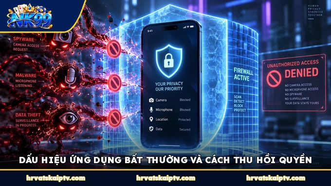 DẤU HIỆU ỨNG DỤNG BẤT THƯỜNG VÀ CÁCH THU HỒI QUYỀN