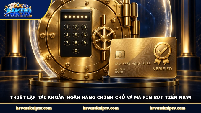 THIẾT LẬP TÀI KHOẢN NGÂN HÀNG CHÍNH CHỦ VÀ MÃ PIN RÚT TIỀN NK99