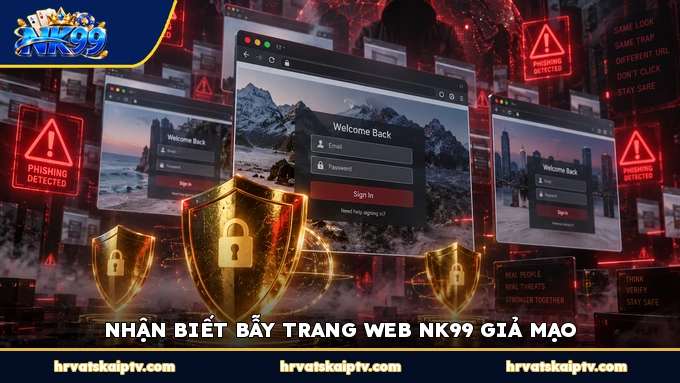 NHẬN BIẾT BẪY TRANG WEB NK99 GIẢ MẠO